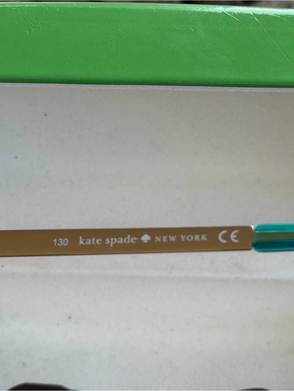 Kate Spade Black Round Sunglasses with Green and Teal Nordstrom Hard Case